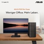 ASUS V700 Mini Tower VM701MG-0R7445033W AMD Ryzen AI 7 445 16 GB DDR5-SDRAM 512 GB SSD Windows 11 Home PC Schwarz, Holz