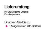 HP 912 Magenta Original Druckerpatrone