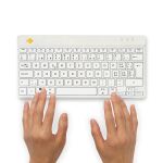 R-Go Tastatur Compact Break DE-Layout     kabellos   Weiß
