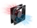 DELOCK Axiallüfter 48V DC ,80x80x25mm 2Pin Lüfteranschl schw