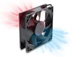 DeLOCK Axiallüfter 48 V DC, 92 x 92 x 25 mm mit 2 Pin Lüfteranschluss schwarz