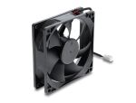 DeLOCK Axiallüfter 48 V DC, 92 x 92 x 25 mm mit 2 Pin Lüfteranschluss schwarz