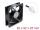DeLOCK Axiallüfter 48 V DC, 92 x 92 x 25 mm mit 2 Pin Lüfteranschluss schwarz