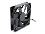 DeLOCK Axiallüfter 48 V DC, 120 x 120 x 25 mm mit 2 Pin Lüfteranschluss schwarz