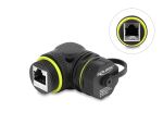 DELOCK Kabelverb. RJ45 Bu > Bu Cat.6 M23x1,5mm 90°...