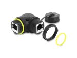 DELOCK Kabelverb. RJ45 Bu > Bu Cat.6 M23x1,5mm 90° gew. IP68