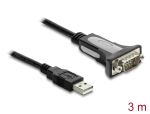 DELOCK Adapter USB 2.0 Typ-A > 1x Seriell RS-232 D-Sub 9 3m