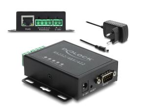 DELOCK Ethernet LAN Konv>RS-232/485/422 Modbus RTU/TCP 1,5KV