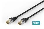DIGITUS CAT 6A S/FTP Outdoor-Patchkabel, 10 Stück,...