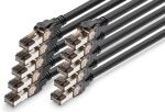 DIGITUS Patchkabel CAT 8.1 S/FTP 10 Stück 5,0m schwarz