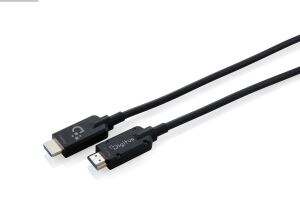 DIGITUS HDMI AOC Glasfaserkabel gepanzert UHD 8K 50m schwarz