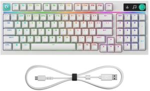 LOGITECH G316 X 98, Keyboard weiß EN Tactile Switch, USB, EN