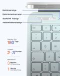 inateck Keyboard iPad 13" QWERTZ milky white