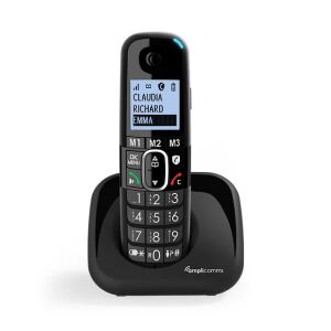amplicomms BigTel 1500 DECT-Telefon Anrufer-Identifikation Schwarz