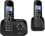 amplicomms BigTel 1582 Duo DECT-Telefon Anrufer-Identifikation Schwarz