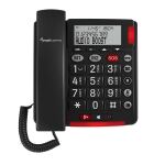 amplicomms BigTel 50 Alarm Plus Analoges Telefon Anrufer-Identifikation Dunkles Grau