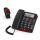 amplicomms BigTel 50 Alarm Plus Analoges Telefon Anrufer-Identifikation Dunkles Grau
