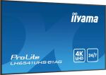 iiyama LH6541UHS-B1AG Signage-Display 163,8 cm (64.5") LCD 500 cd/m² 4K Ultra HD Schwarz 24/7
