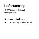 HP 953 Schwarz Original Tintenpatrone