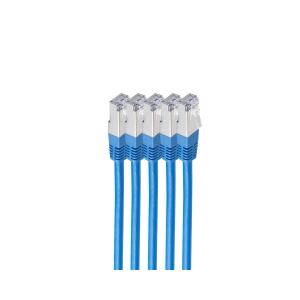 shiverpeaks BS75711-HB-SET5 Netzwerkkabel Blau 1 m Cat6 S/FTP (S-STP) Rund