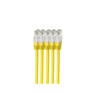 shiverpeaks BS75711-HY-SET5 Netzwerkkabel Gelb 1 m Cat6 S/FTP (S-STP) Rund