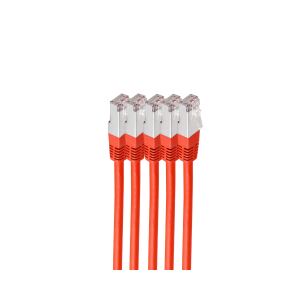 shiverpeaks BS75711-HR-SET5 Netzwerkkabel Rot 1 m Cat6 S/FTP (S-STP) Rund