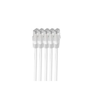 shiverpeaks BS75711-HW-SET5 Netzwerkkabel Weiß 1 m Cat6 S/FTP (S-STP) Rund