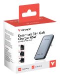 Verbatim 30280 Ladegerät für Mobilgeräte Universal Schwarz, Grau AC Schnellladung Drinnen