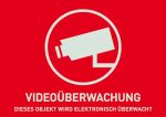 ABUS Warnaufkleber Videoberwachung (ohne Logo) 148 x 105...