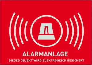 ABUS Warnaufkleber Alarm (ohne -Logo) 148 x 105 mm (Art.-Nr. AU1322)