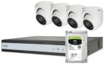 ABUS Analog-Video-Set: 4 Mini-Dome-Kameras + Rekorder
