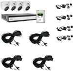 ABUS Analog-Video-Set: 4 Mini-Dome-Kameras + Rekorder