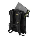 ASUS ROG SLASH Backpack Edition 20 Rucksack Rolltop-Rucksack Schwarz Polyester, Kunstleder (PU)