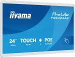 iiyama TW2424AS-W3P Signage-Display Interaktiver Flachbildschirm 60,5 cm (23.8") LCD WLAN 450 cd/m² Full HD Weiß Touchscreen Eingebauter Prozessor Android 24/7
