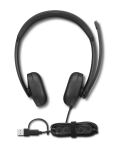 Lenovo VoIP Headset 5000 Kopfhörer Kabelgebunden Kopfband Büro/Callcenter USB Typ-C Schwarz