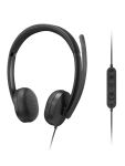 Lenovo VoIP Headset 5000 Kopfhörer Kabelgebunden Kopfband Büro/Callcenter USB Typ-C Schwarz