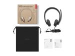 Lenovo VoIP Headset 5000 Kopfhörer Kabelgebunden Kopfband Büro/Callcenter USB Typ-C Schwarz