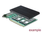 DELOCK PCI Express 5.0 x16 Karte > 4x intern NVMe M.2 Key M