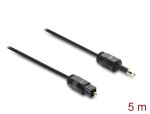 DELOCK Toslink Kabel mini 3,5mm St/St 2,2mm Durchm. 5m schw.