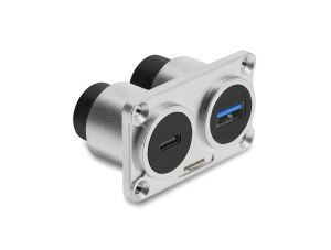 DELOCK Dual EinbauBu USB 5Gbps Typ-A Bu+USB 10Gbps USB-C Bu