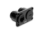 DELOCK Dual EinbauBu USB 10Gbps USB-C Bu PD 100W+RJ45 Bu