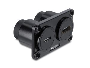 DELOCK Dual EinbauBu USB 10Gbps USB-C Bu PD 100W+HDMI Bu 4K