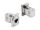 DELOCK D-Typ Modul RJ45 Bu > Bu 90  gewinkelt Cat.6A silber