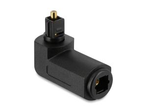 DELOCK TOSLINK Adapter St auf Bu 90° gewinkelt 360° drehbar
