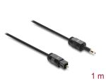 DELOCK TOSLINK Kabel 3,5mm St/St 2,2mm Durchm. 1m schwarz
