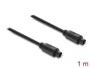 DELOCK TOSLINK Kabel St/St 4mm Durchm. 1m schwarz