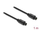 DELOCK TOSLINK Kabel St/St 4mm Durchm. 1m schwarz