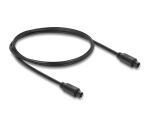DELOCK TOSLINK Kabel St/St 4mm Durchm. 1m schwarz