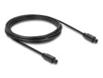 DELOCK TOSLINK Kabel St/St 4mm Durchm. 3m schwarz