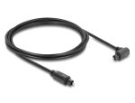 DELOCK TOSLINK Kabel St 90° gew/St gerade 4mm Durchm. 3m